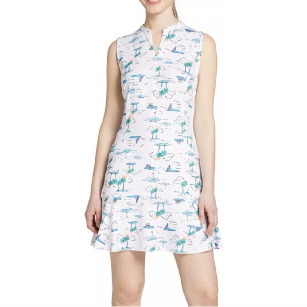 NWT Lady Hagen Golf Print Sleeveless Dress Tennis Golf Size XL